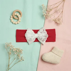 هدبند نوزادی مدل نیکا - قرمز