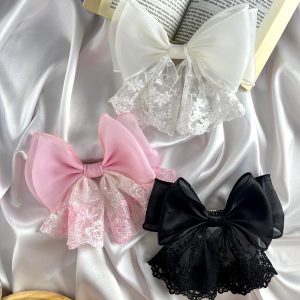 پاپیون موی دخترانه مدل گلوریا با گیره فرانسوی