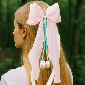 اکسسوری مو دخترانه مدل گل لاله